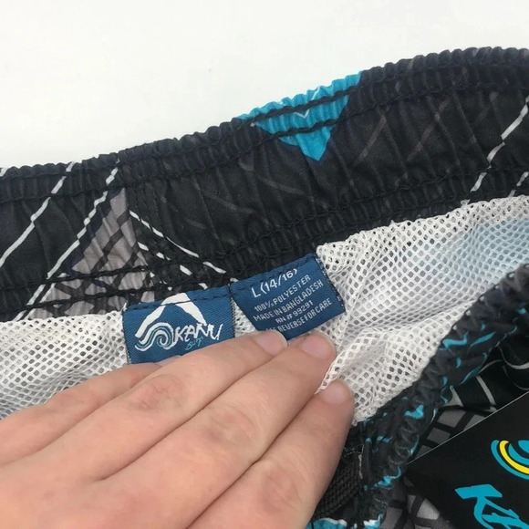 NWT Kanu Surf Boys Swim Trunks Size L 14/16 - Picture 4 of 5